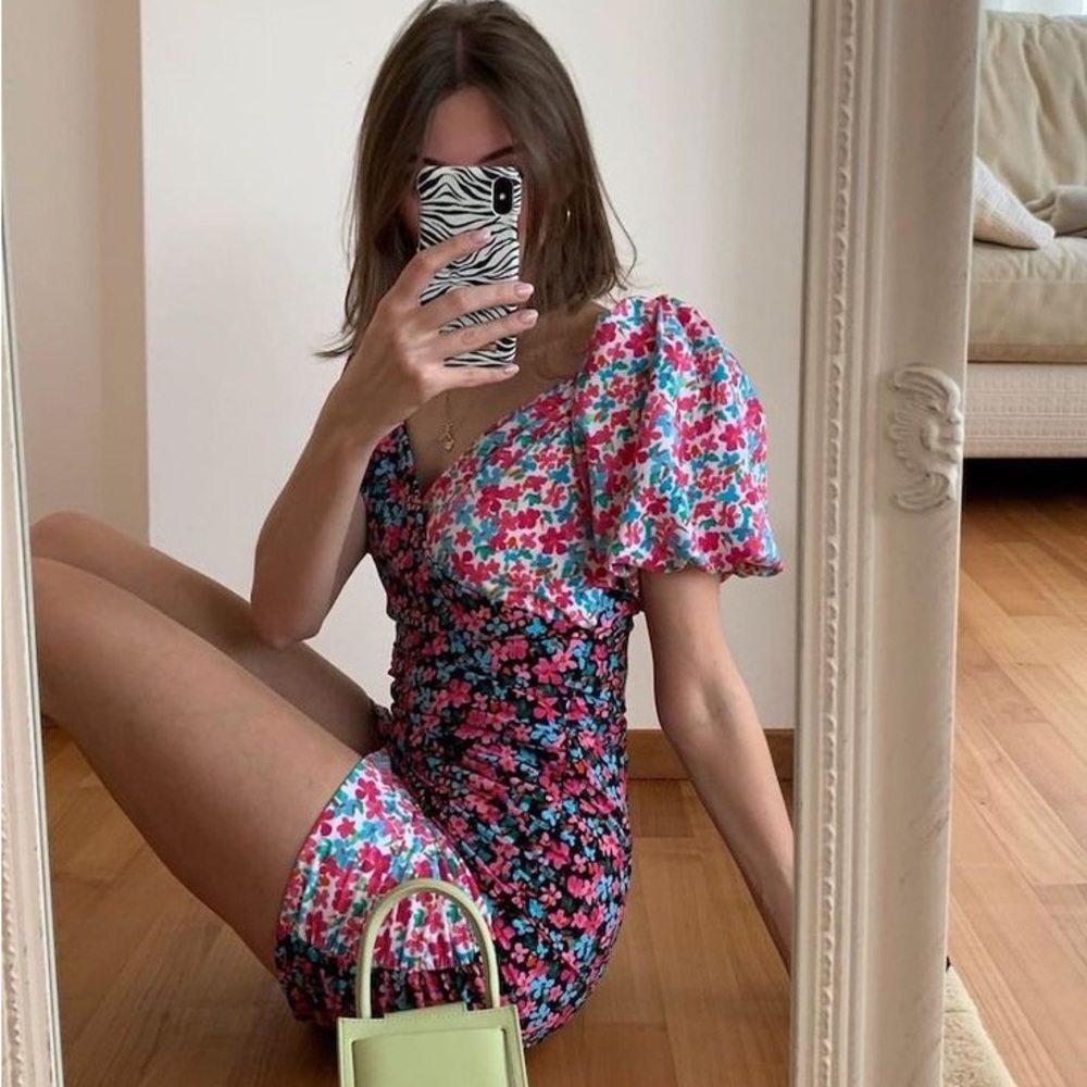 Like-new Lovers + Friends Meyer Mini Floral Dress